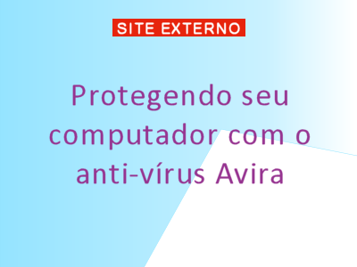 Retangulo com dizeres Anti-vírus Avira