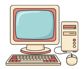 Ilustração de um computador
