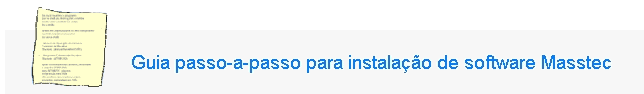 banner sobre guia de instalação de programas Masstec